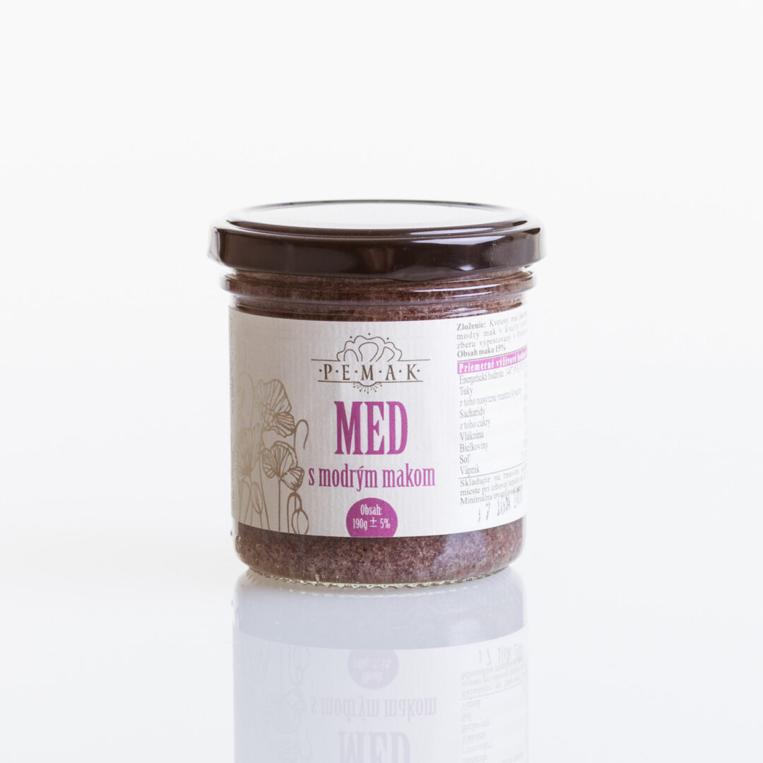 Med s modrým makom 190g
